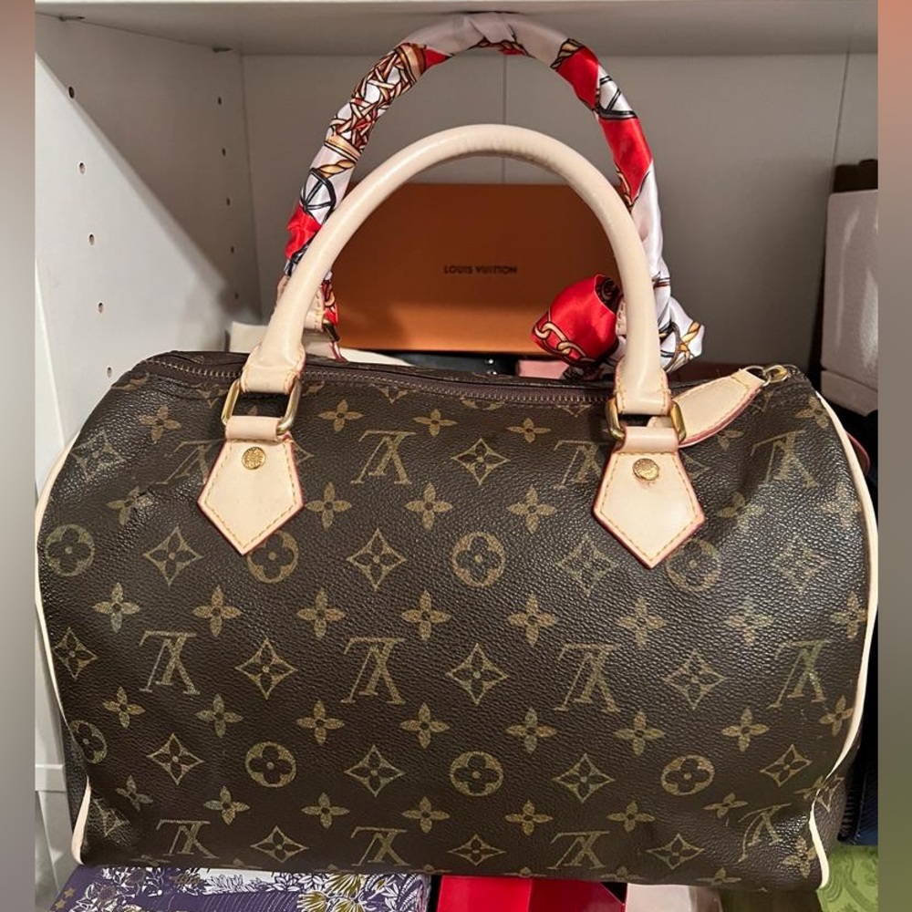 Designer Monogram Speedy Handbag in Brown - Picture 3 of 9